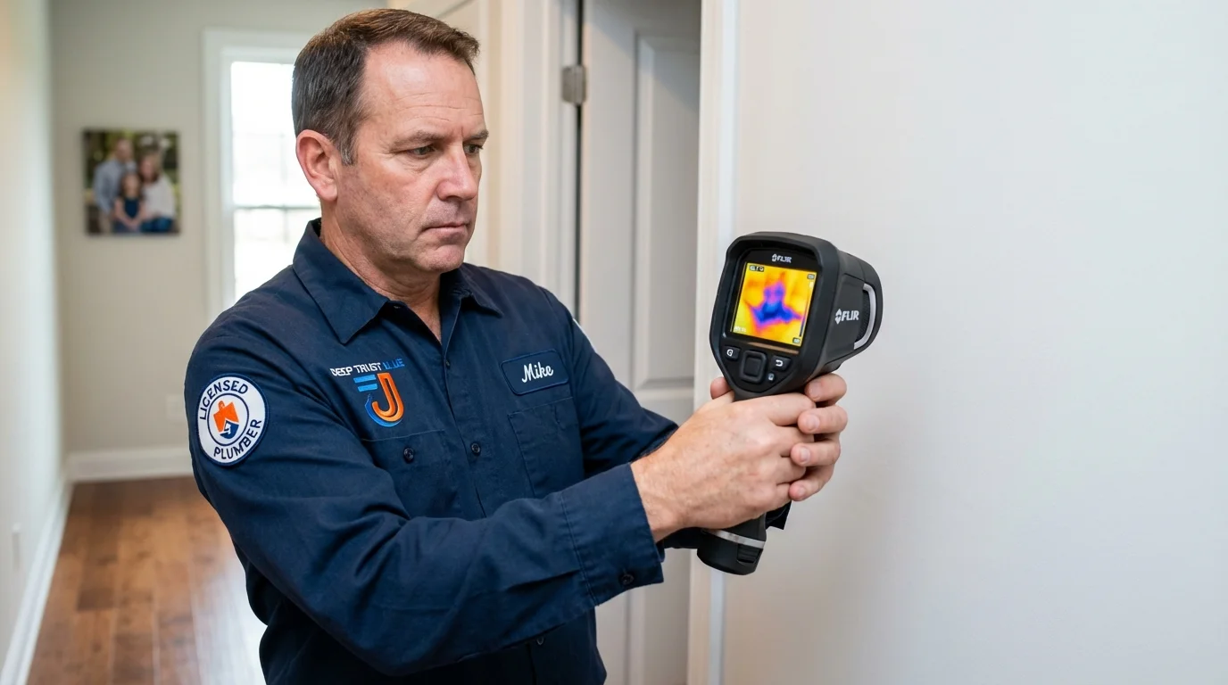 Thermal imaging leak detection by Johns Plumbing LLC in Southern Pines
